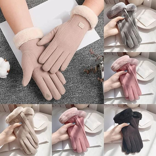 Women Winter Gloves with Touch screen Fingers