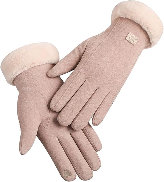 Women Winter Gloves with Touch screen Fingers